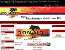 Tablet Screenshot of coconutreat.com